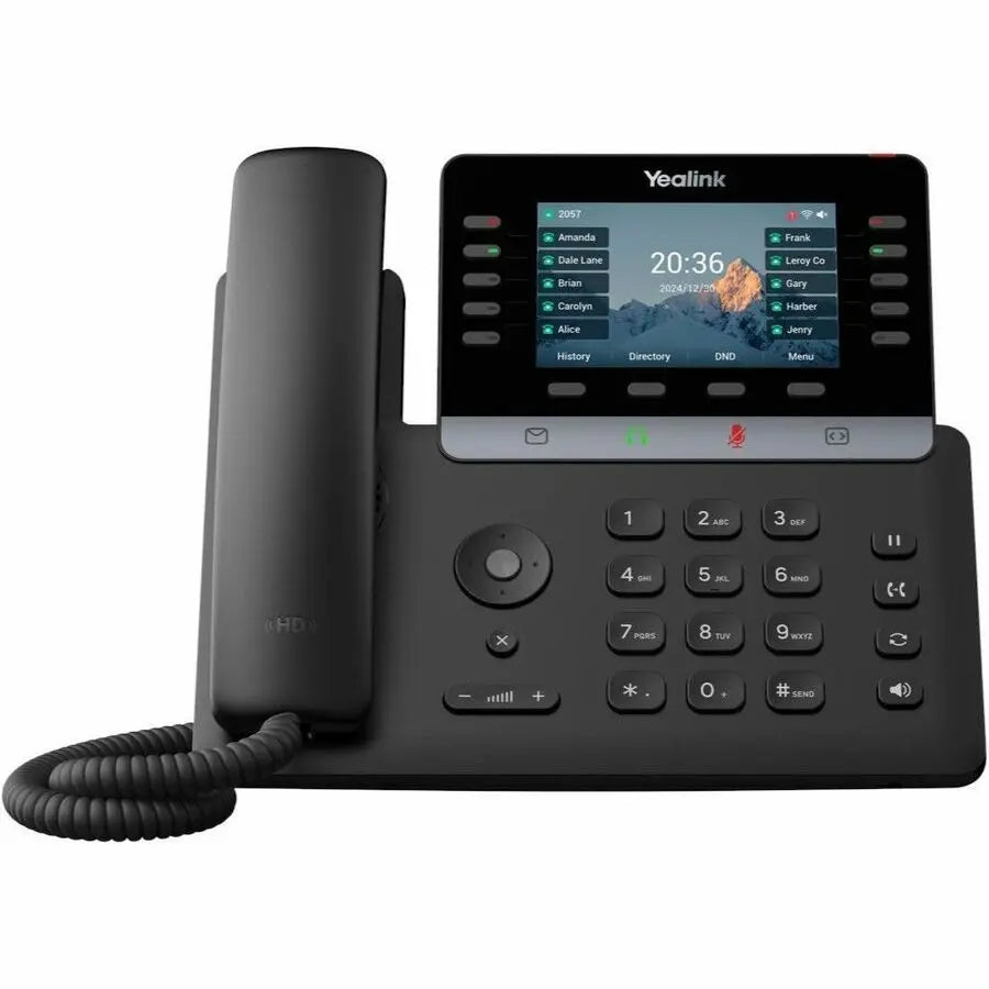 Yealink T74W IP Phone - Business Black Corded VoIP Phone with Bluetooth, Wi-Fi, and Ultra-HD Sound