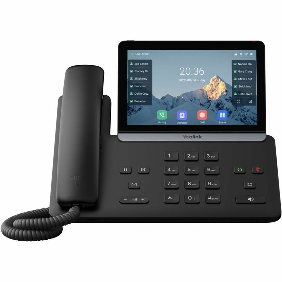 Yealink SIP-T87W Business IP Phone with 7-Inch Touch Screen, HD Audio, Wi-Fi 6 & Bluetooth 5.0