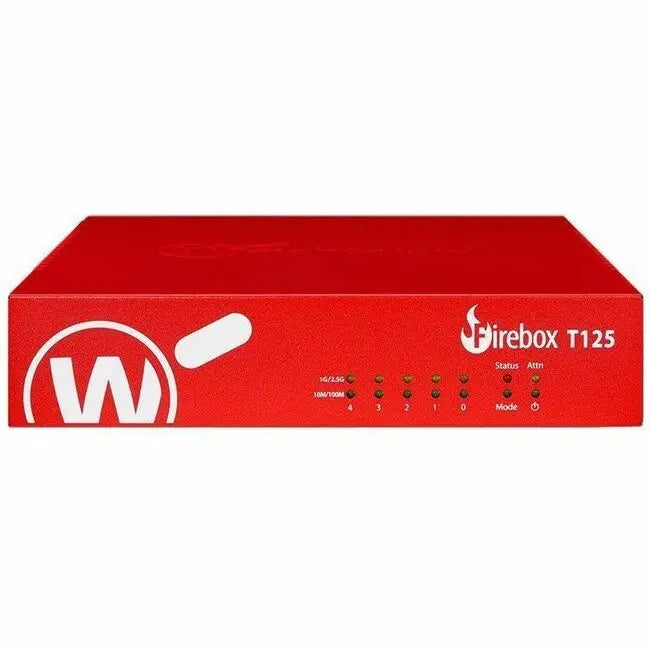 WatchGuard Firebox T125 Network Security/Firewall Appliance with 3-Year Standard Support