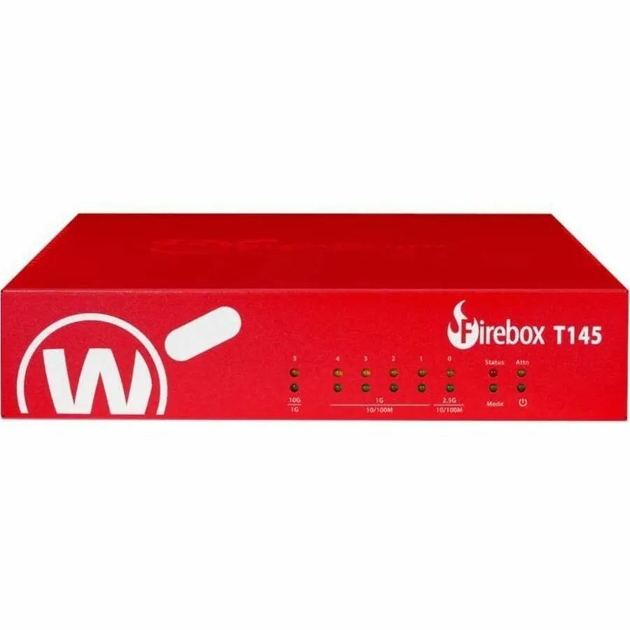 WatchGuard Firebox T145 Network Security/Firewall Appliance with 3-Year Standard Support