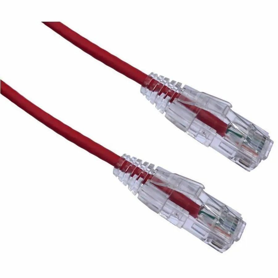 Axiom BENDnFLEX CAT6 Ultra-Thin Snagless Network Cable, 12 Feet, Red