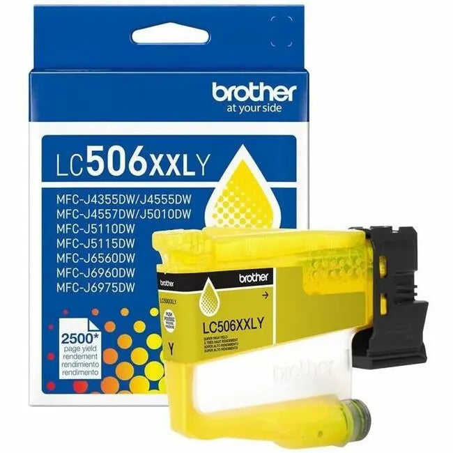 Brother Genuine LC506XXLY Super High Yield Yellow Ink Cartridge for Brother INKvestment Printers