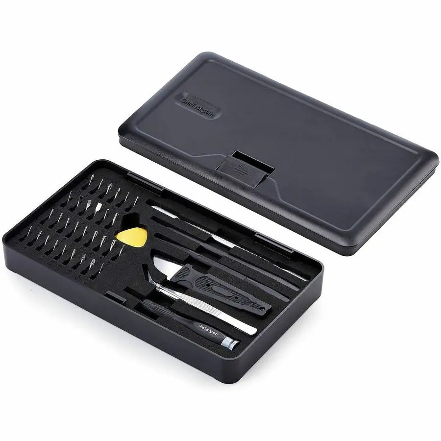 StarTech.com 40-Piece Computer Repair Toolkit for Laptop/PC/Electronics/Phone, 30-Bit Precision Screwdriver Set, Magnetic Tray/Pry Tools