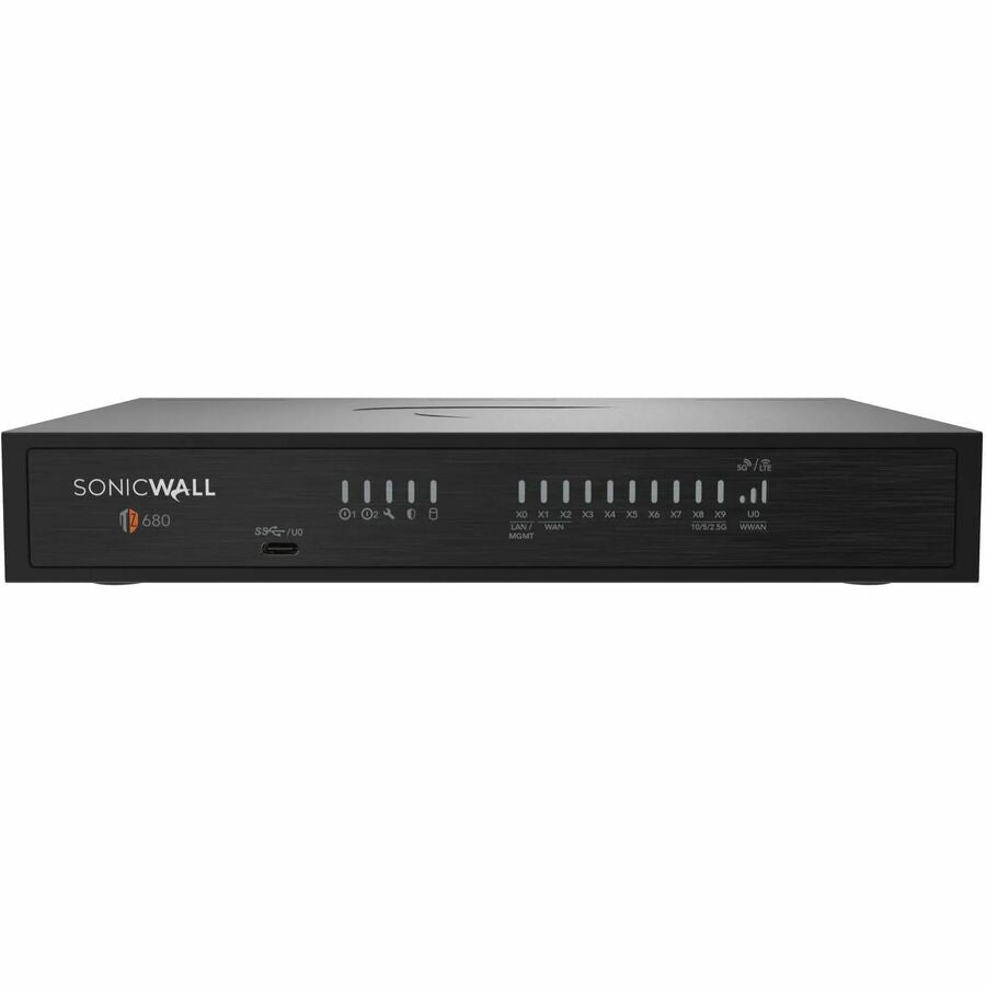 SonicWall TZ680 Network Security Firewall Appliance - Desktop with 8 Gigabit Ethernet Ports