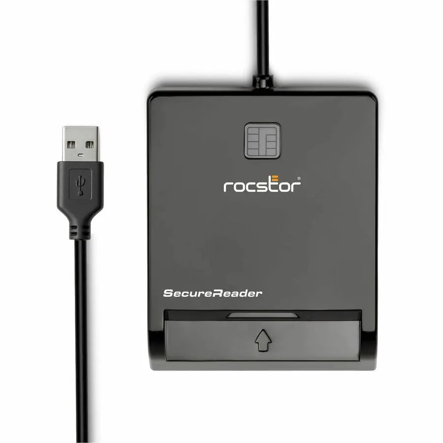 Rocstor SecureReader CR15 USB-A Smart Card Reader for Secure Identity Authentication