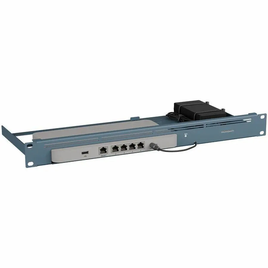 RACKMOUNT.IT RM-CI-T23 1U Metallic Blue Rack Shelf for Secure Equipment Storage and Organization