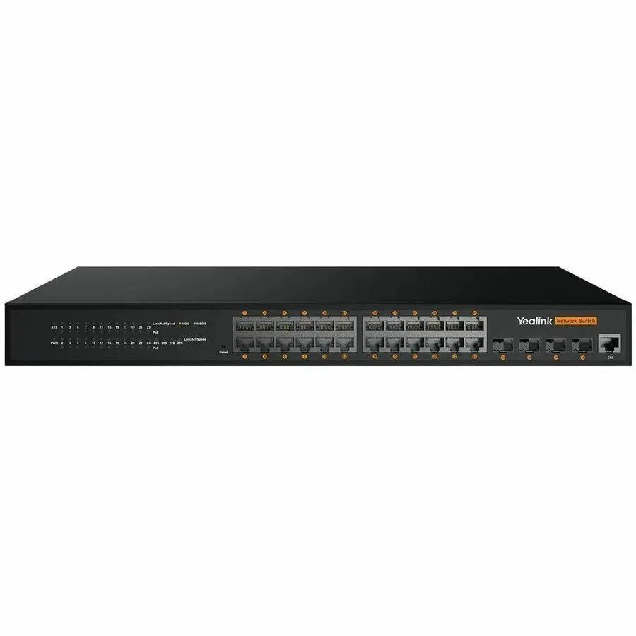 Yealink PoE Network L2+ Switch RCH240 - Rack-Mountable 24-Port Gigabit Ethernet & Fiber Switch with PoE+ Support by Yealink Network Technology Co., Ltd