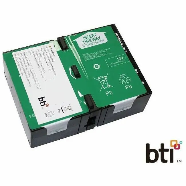 Battery Technology Inc. APCRBC165-SLA165 24V Lead Acid UPS Battery Pack for APC Back-UPS Pro BR1300MI, 1300VA with 2-Year Warranty