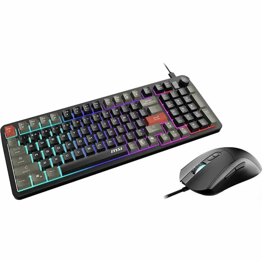 MSI FORGE GK110 Combo Gaming Keyboard & Mouse - Responsive, Customizable, Durable