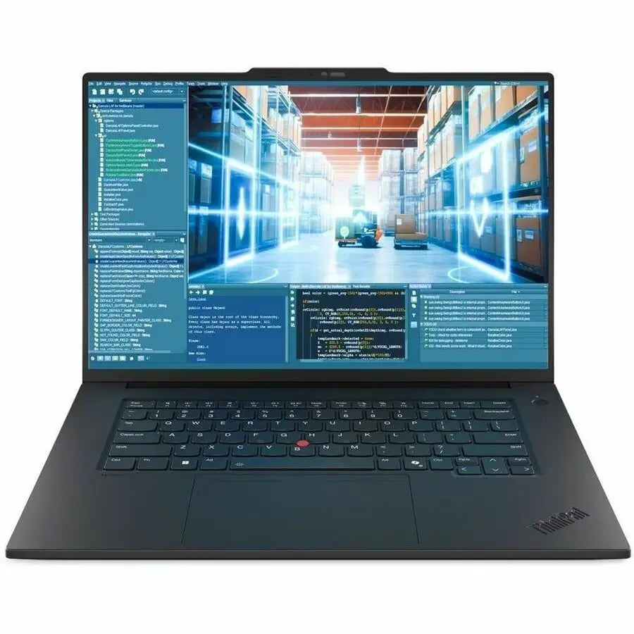Lenovo ThinkPad T1g Gen 8 16-Inch Notebook - WQUXGA Display, Intel Core Ultra 7, 32GB RAM, 1TB SSD, NVIDIA GeForce RTX 5070 - Black
