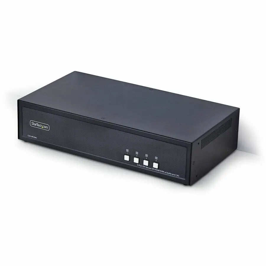 StarTech.com CK4HP204C Secure 4-Port Dual-Monitor KVM Switch with NIAP Certification and CAC Support