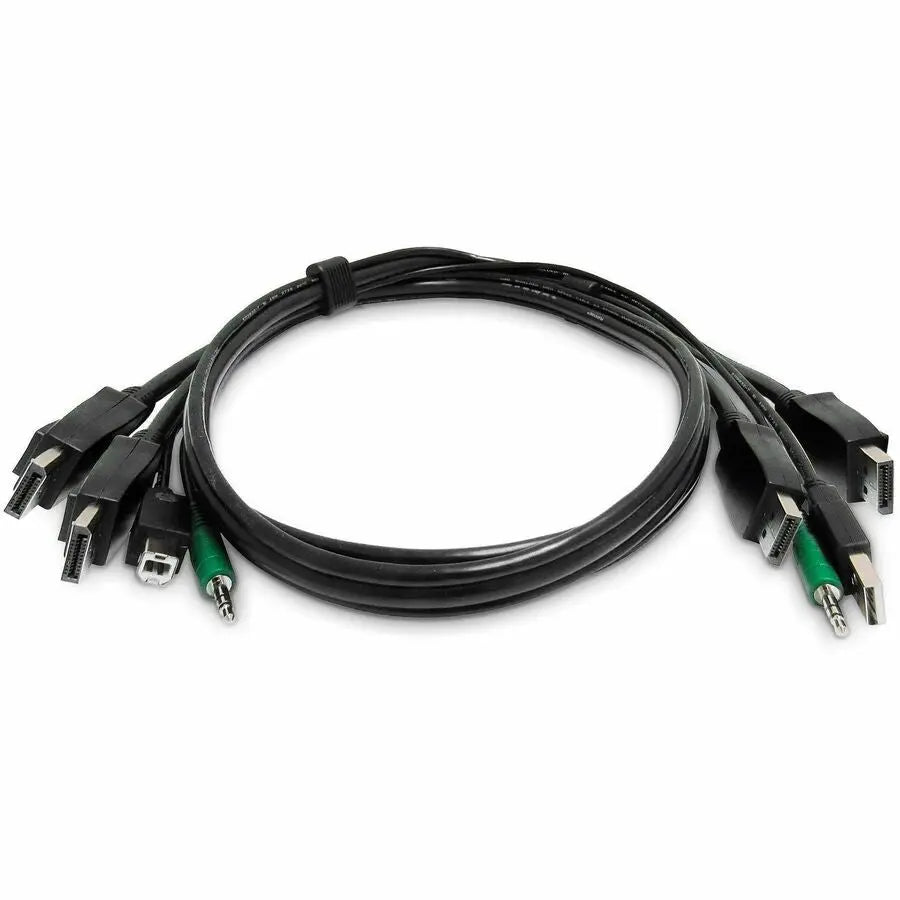 StarTech.com 6ft Dual-DisplayPort KVM Cable with USB 2.0 and Audio – TAA Compliant