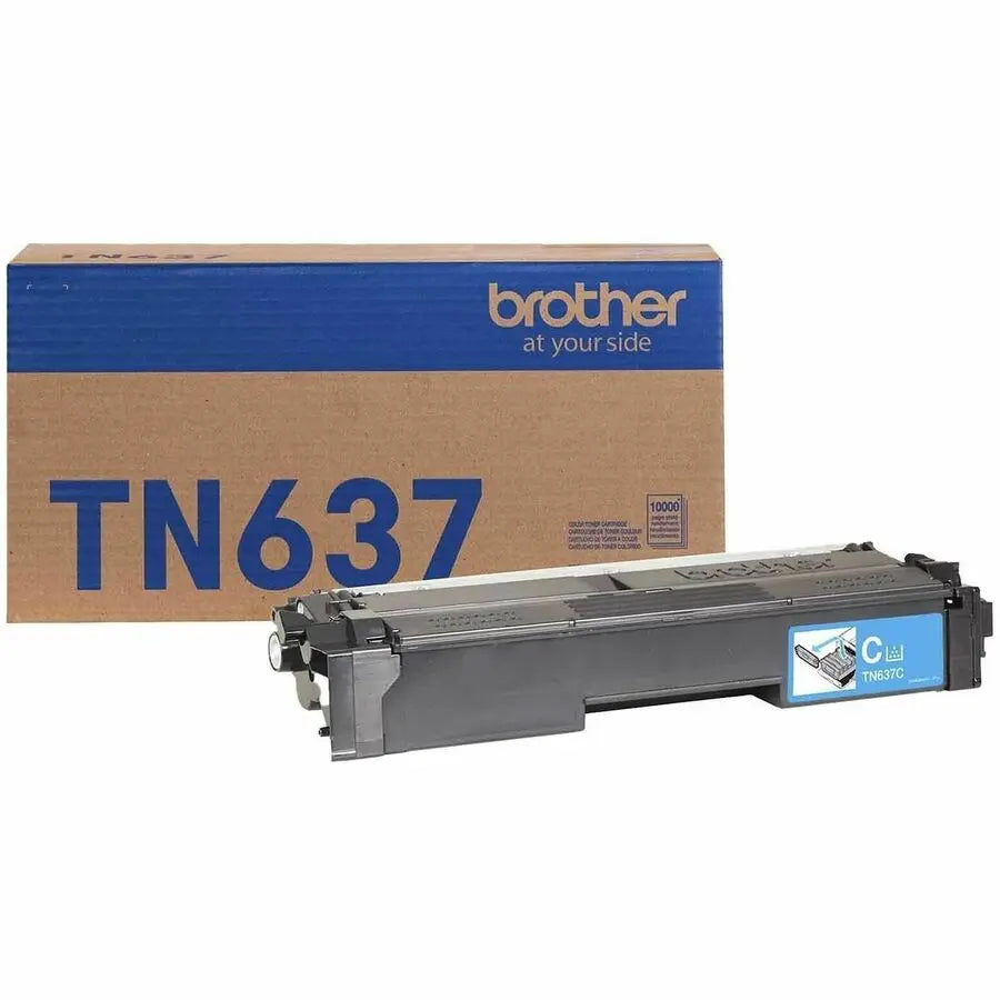 Brother TN637C Ultra High Yield Cyan Laser Toner Cartridge for Brother Business Color Laser Printers