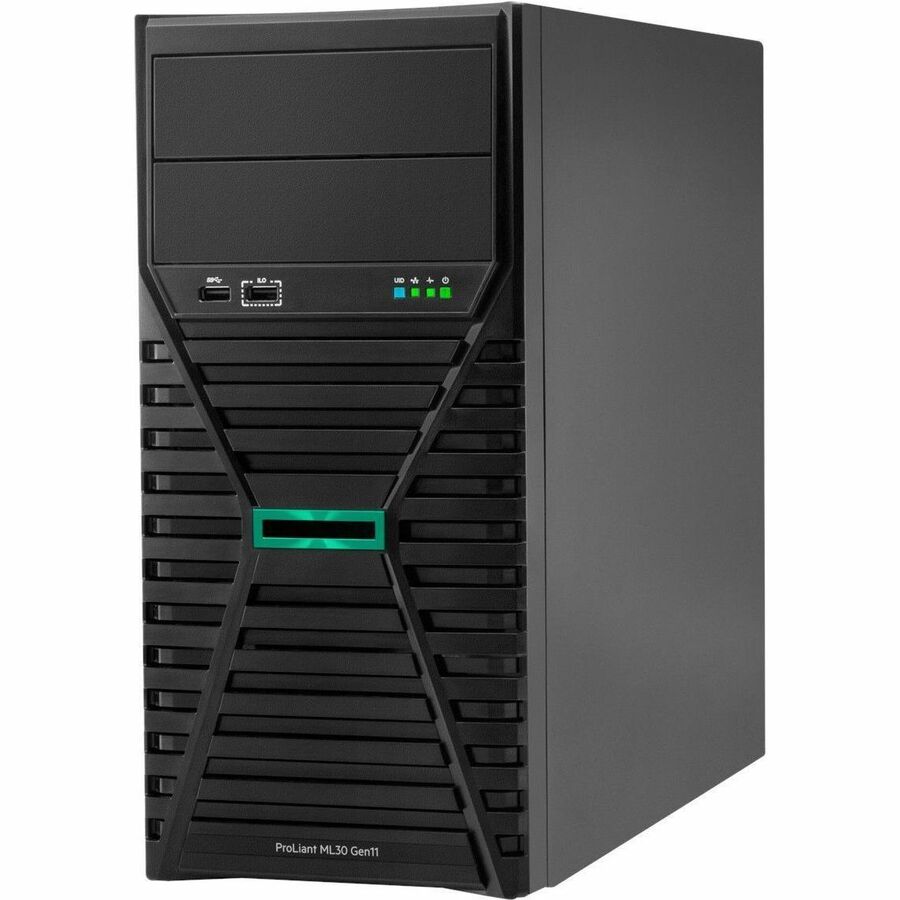 HPE ProLiant ML30 G11 Tower Server with Intel Xeon 3.50 GHz, 32 GB RAM, 1.92 TB SSD, 4U Rack, ENERGY STAR Certified