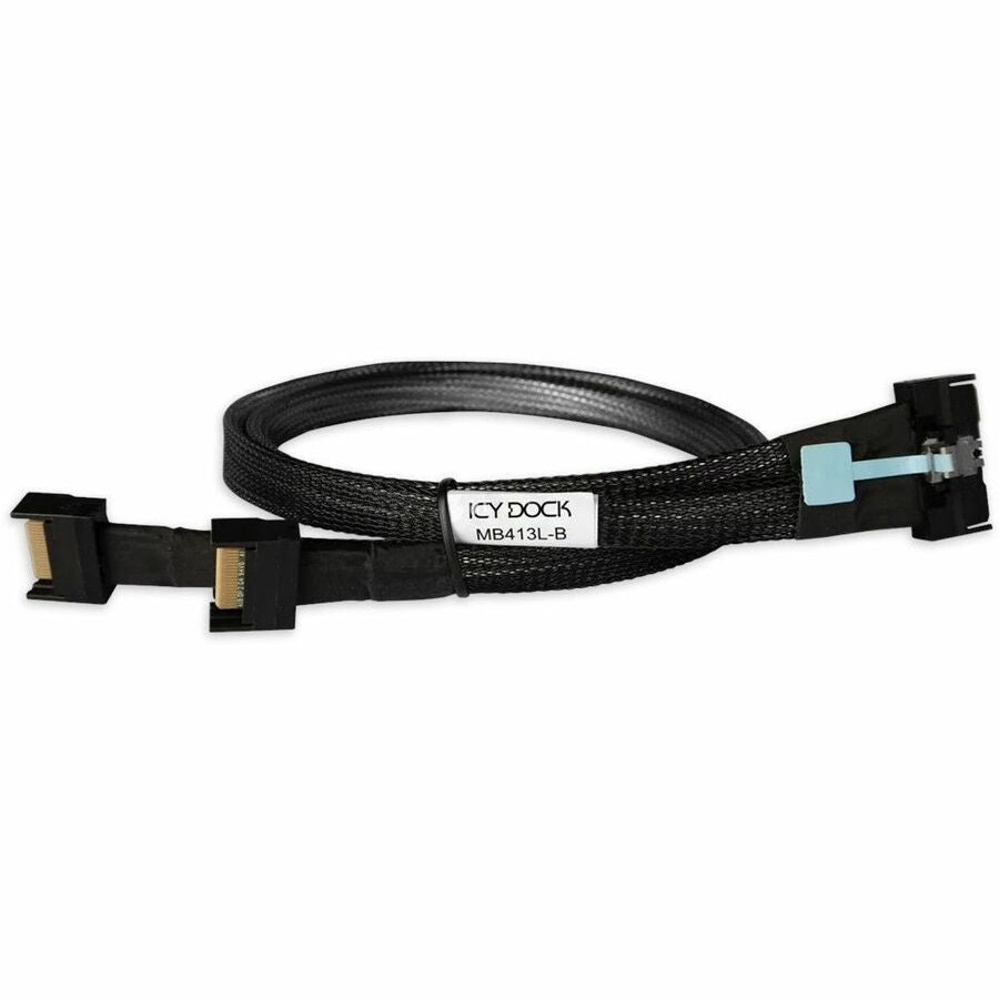 ICY DOCK MB413L-B MCIO 8i to Dual MCIO 4i PCIe 5.0 Data Transfer Cable