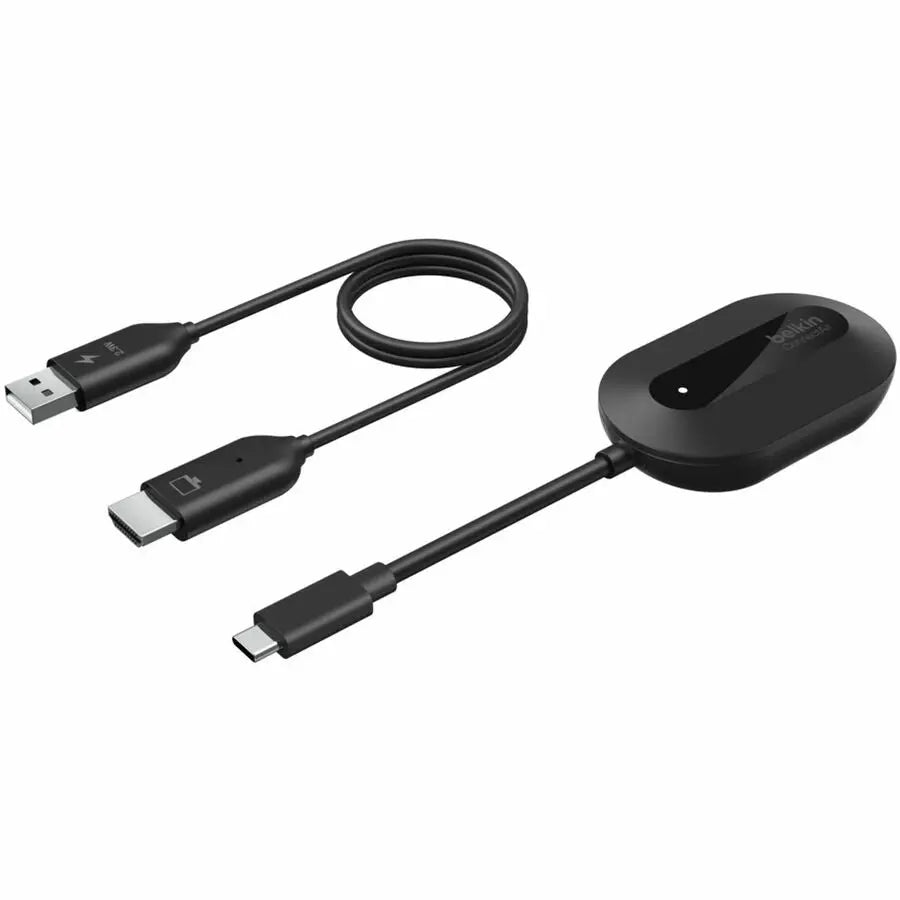 Belkin ConnectAir Wireless HDMI Display Adapter with USB-C Transmitter and HDMI Receiver - Black