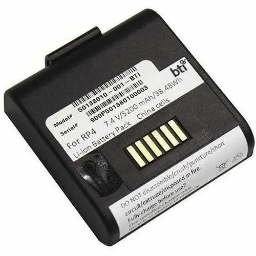 Battery Technology Inc. 50138010-001-BTI 7.4V 5200mAh Li-Ion Battery for Honeywell RP4E ECO-GEN Label Printer