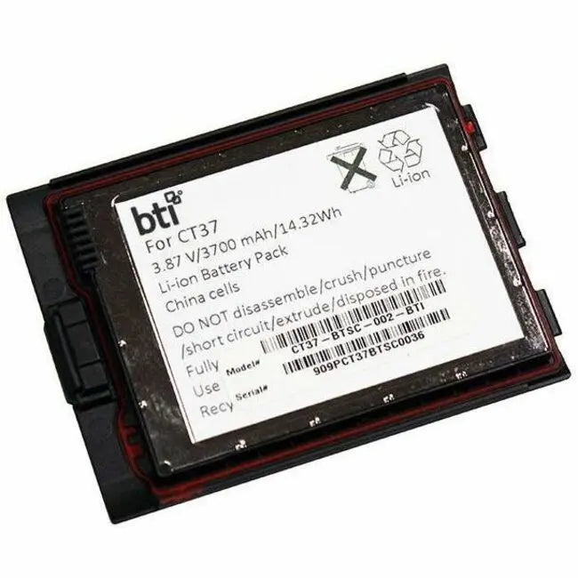 Battery Technology Inc. CT37-BTSC-002-BTI 3.87V 3700mAh Li-Ion Battery for Honeywell CT37