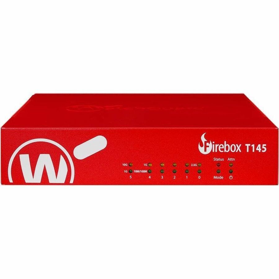 WatchGuard Firebox T145 Network Security Appliance with 2.5GbE Ports and VPN Support