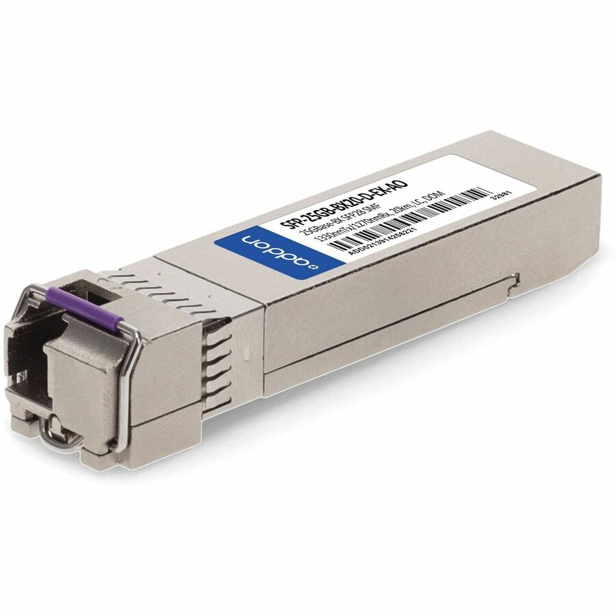 AddOn Extreme Networks SFP28 Transceiver Module (Part SFP-25GB-BX20-D-EX-AO) for 25GBase-BX Fiber Connectivity