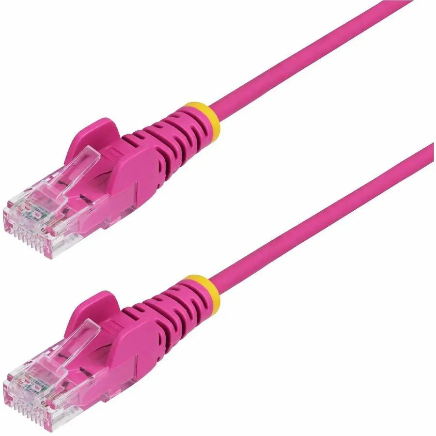 StarTech.com Pink Slim Cat6 Ethernet Cable - LSZH Patch Cord with Snagless RJ45 Connectors