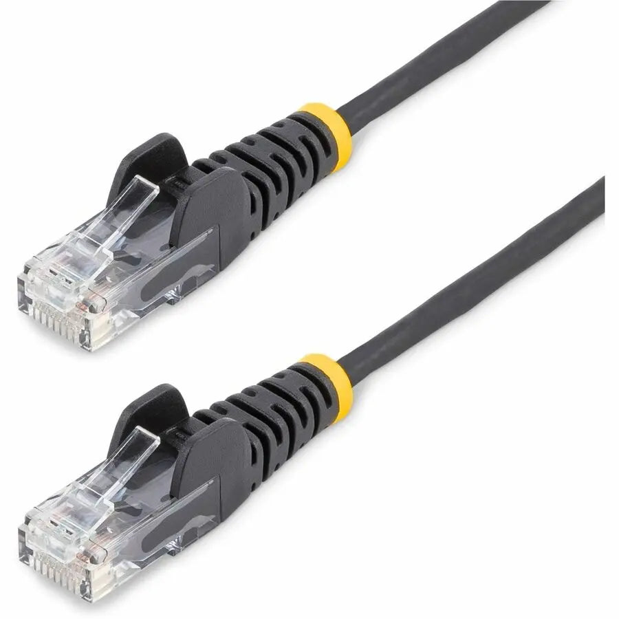 StarTech.com Slim Cat6 Ethernet Cable - LSZH, 9 Inches, Black