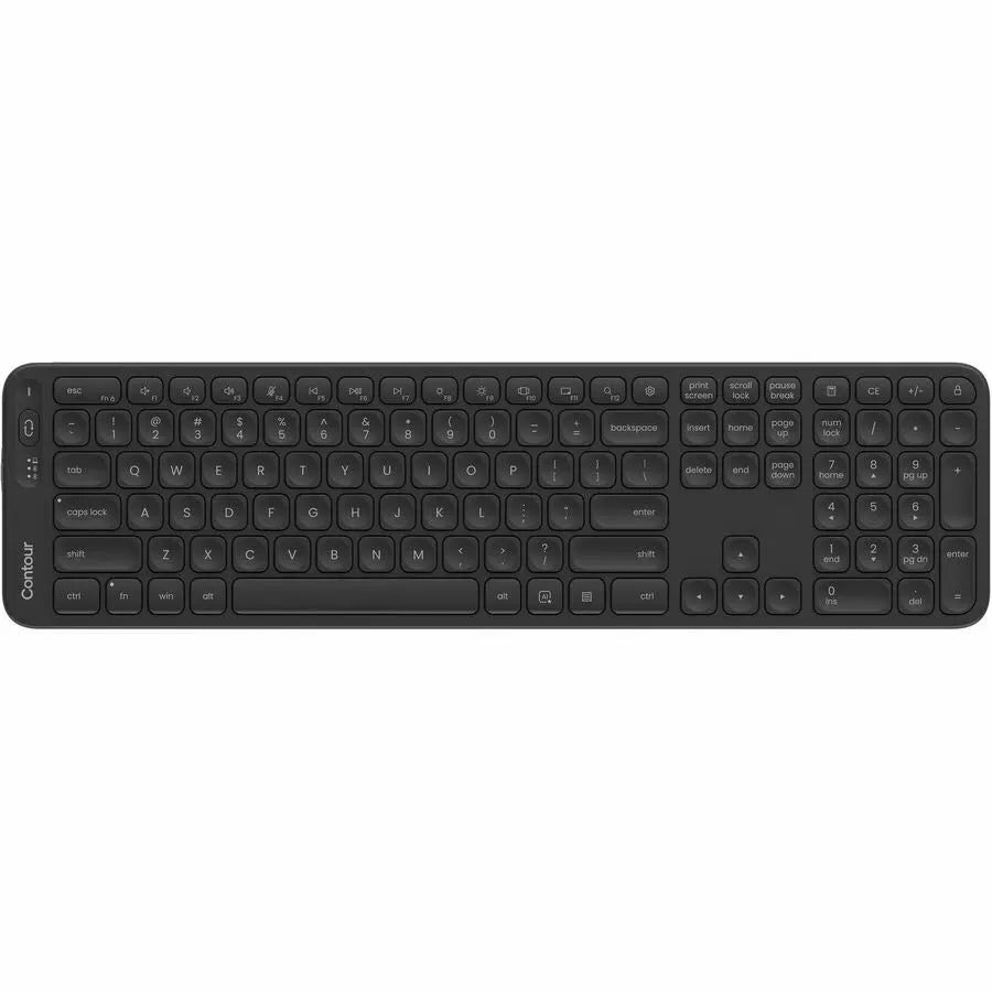 Contour Balance Full-Size Wireless Keyboard with US Layout for PC and Mobile
