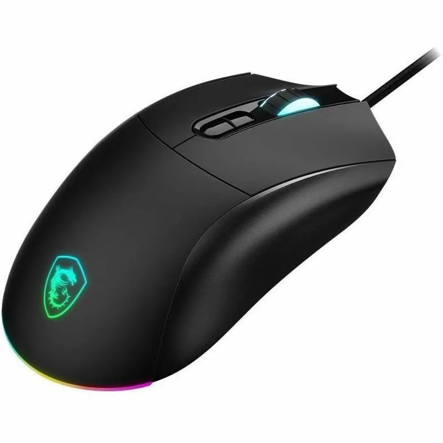MSI FORGE GM320 Gaming Mouse - Precise Optical Sensor, 6 DPI Presets, 1000Hz Response, RGB Lighting