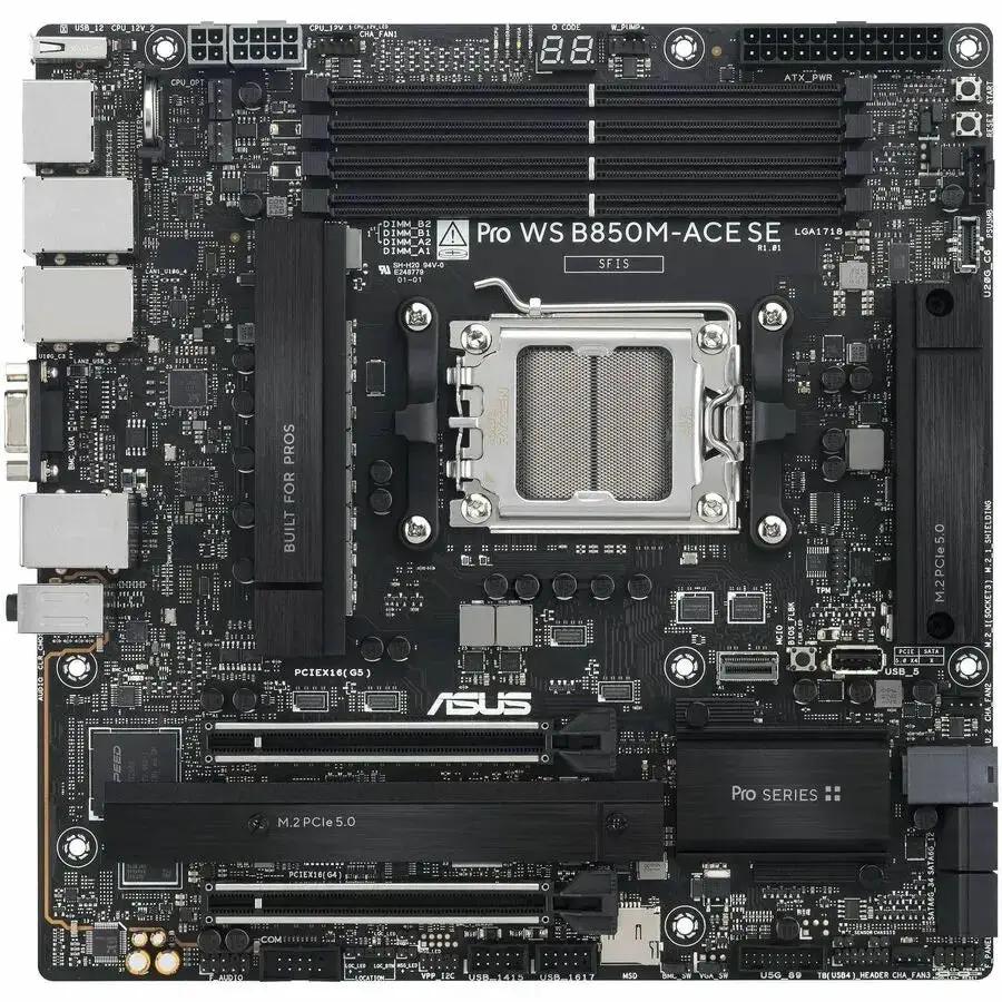 ASUS PRO WS B850M-ACE SE AMD Micro-ATX Workstation Motherboard with PCIe 5.0 and IPMI Management by ASUS Computer International