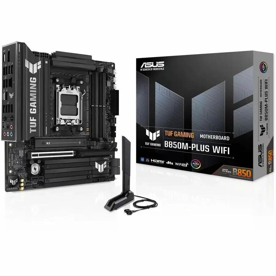 ASUS TUF GAMING B850M-PLUS WIFI7 Micro ATX Gaming Motherboard with AMD B850 Chipset and WiFi 7 by ASUS Computer International