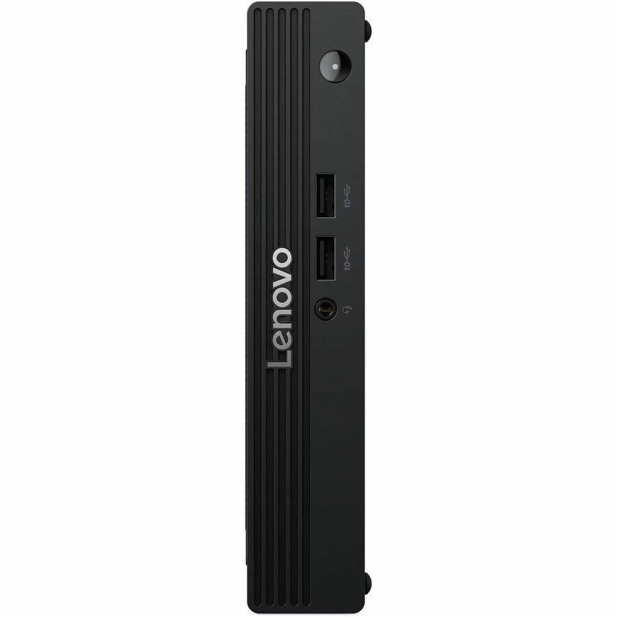 Lenovo V100q 13GG000FUS Tiny Desktop Computer, Intel N100, 8GB RAM, 128GB NVMe SSD, Windows 11 LTSC, Black