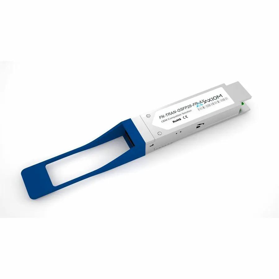 Axiom Fortinet QSFP28 100GBASE-FR Transceiver Module - Model FN-TRAN-QSFP28-FR-AX by AXIOM