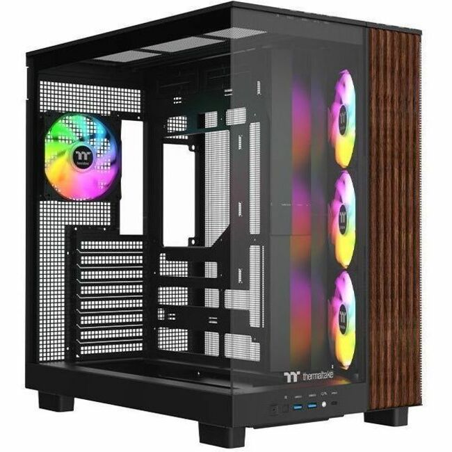 Thermaltake View 380 XL WS ARGB Mid Tower Chassis with Tempered Glass Panels and ARGB Fans