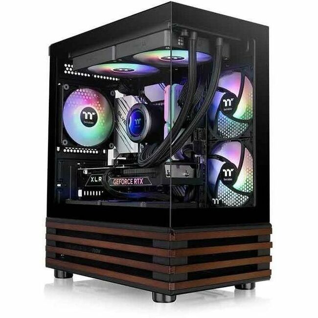 Thermaltake View 170 WS ARGB Micro Chassis with Tempered Glass Panels and ARGB Fans