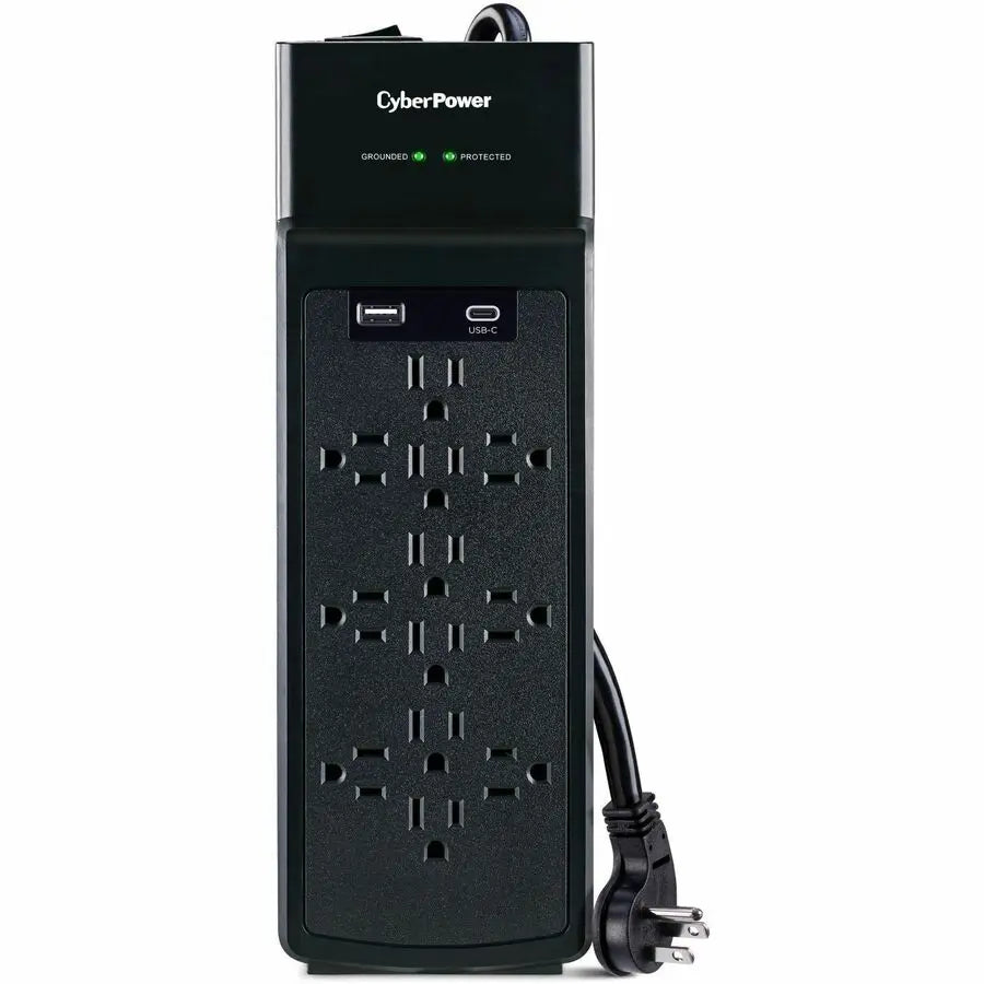 CyberPower CSP1206UC Surge Protector with 12 Outlets and USB Charging Ports