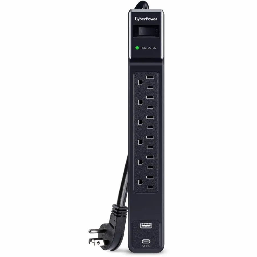 CyberPower CSP604UC Home and Office Surge Protector with 6 Outlets and USB Charging