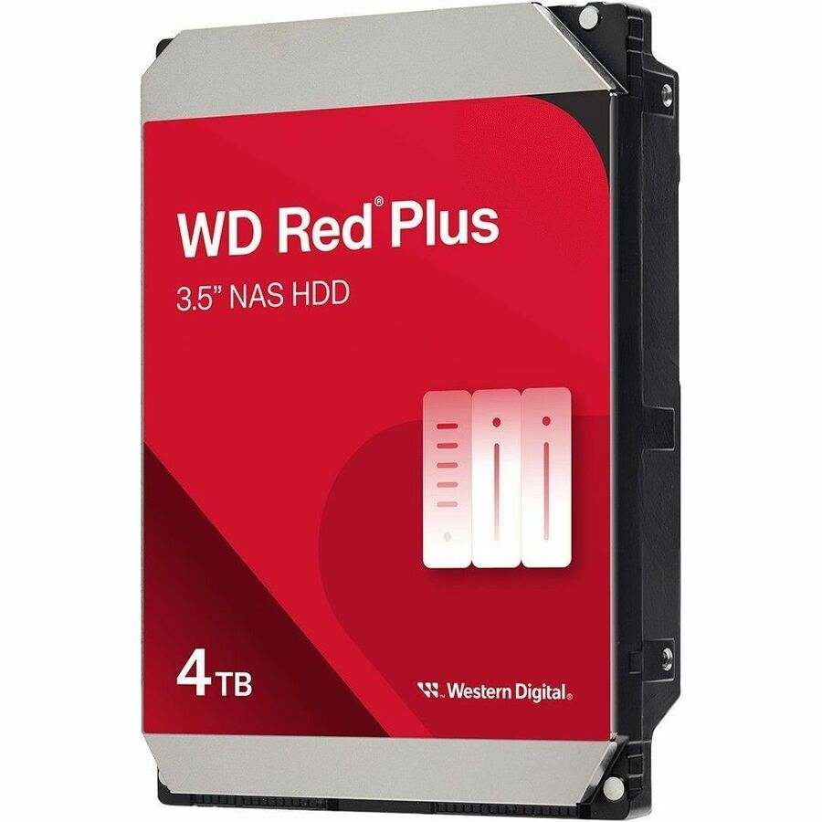 Western Digital WD Red Plus WD40EFZZ 4TB Internal NAS Hard Drive - 3.5" SATA, Reliable Performance for NAS Systems