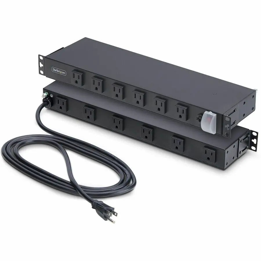 StarTech.com 12-Outlet Rackmount PDU with Wide-Spaced Outlets and Circuit Breaker for 19-Inch Racks