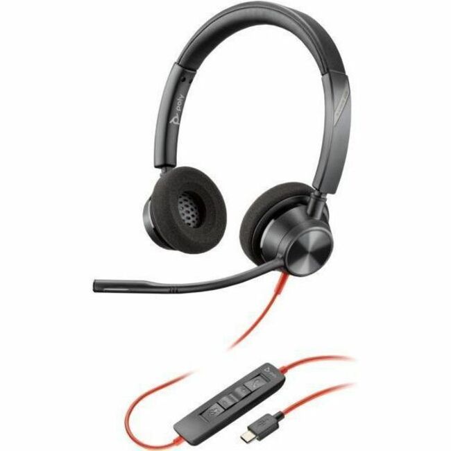 HPI SOURCING - NEW Blackwire BW3320 Headset with Noise Cancelling Microphone and Wired Connectivity