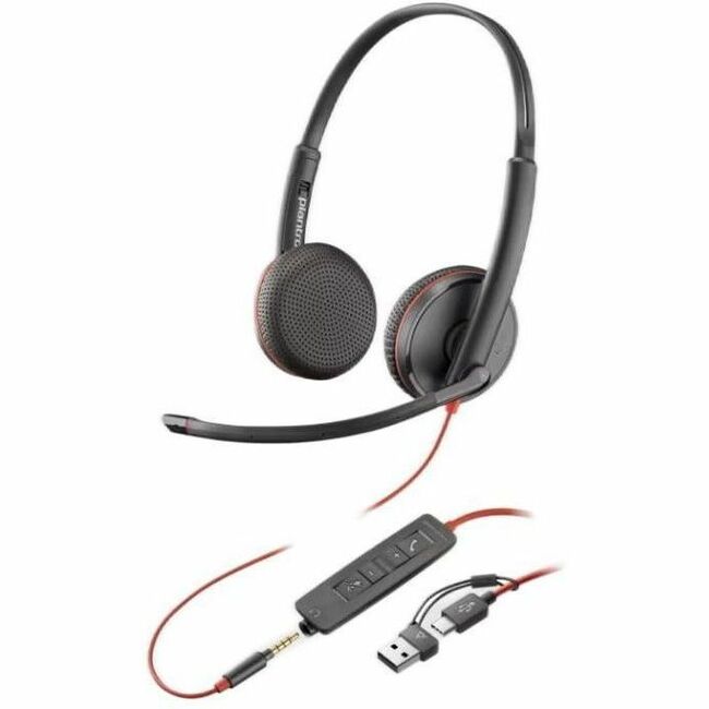 HPI SOURCING - NEW Blackwire C3220 Headset with Noise Cancellation and Stereo Sound