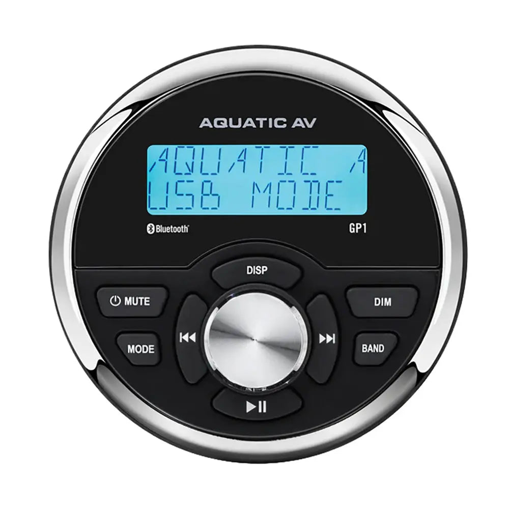 Aquatic AV GP1 Marine Gauge Stereo with Bluetooth and 288-Watt Amplifier