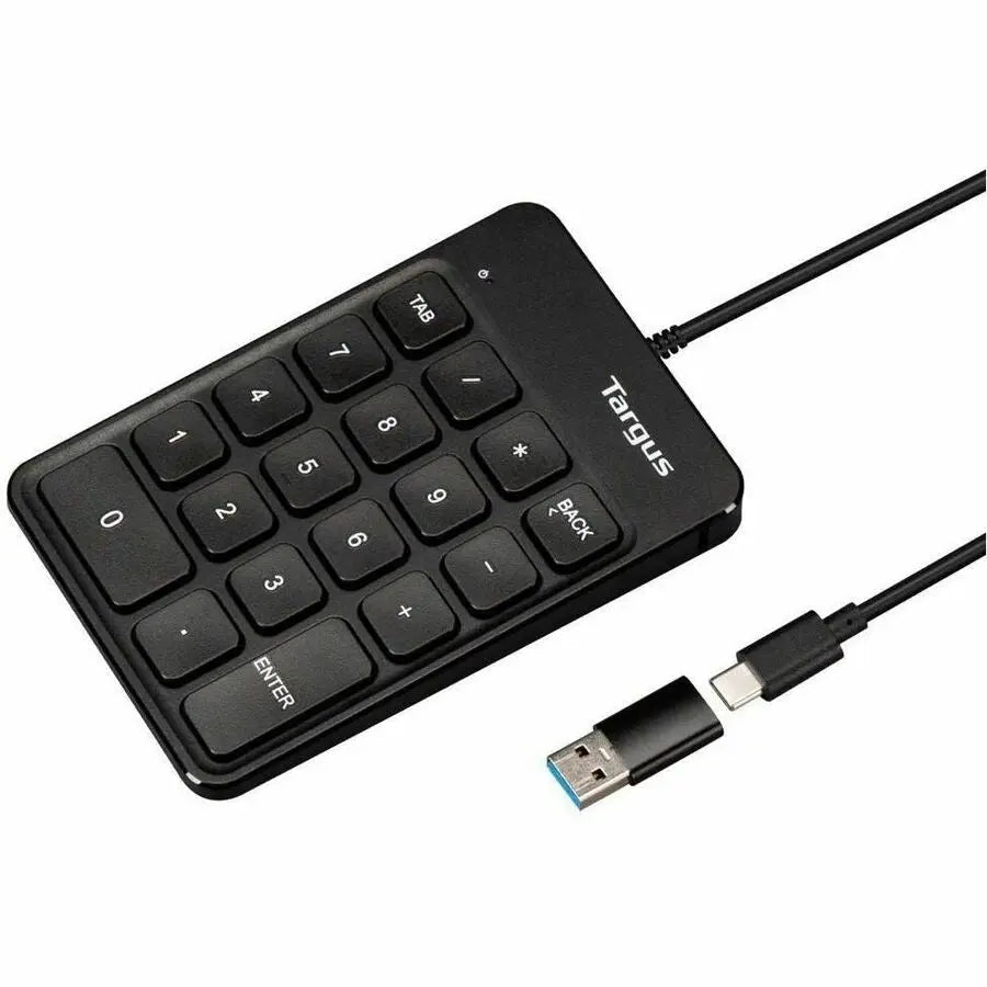 Targus Wired Numeric EcoSmart Keypad - Compact USB Numeric Keypad with Eco-Friendly Design