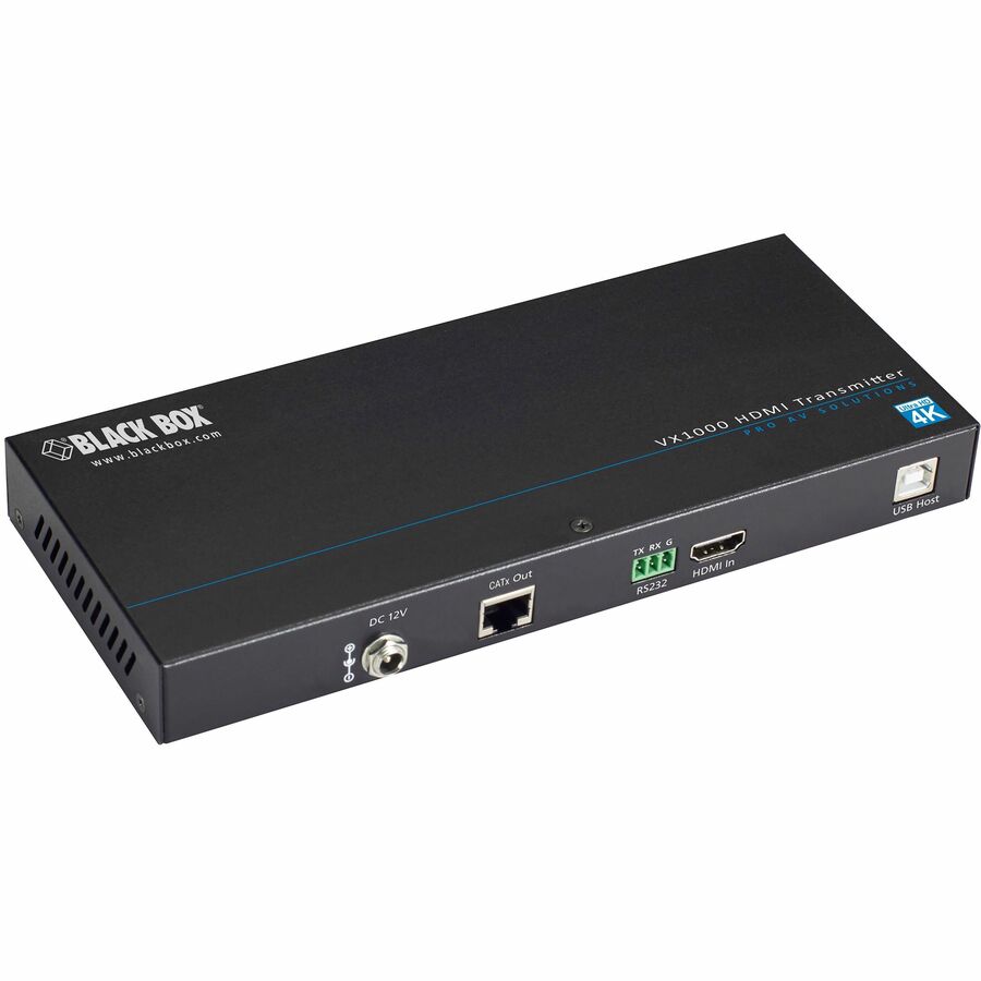 Black Box VX1000 Series 4K HDMI Extender Transmitter with USB and CATx Support