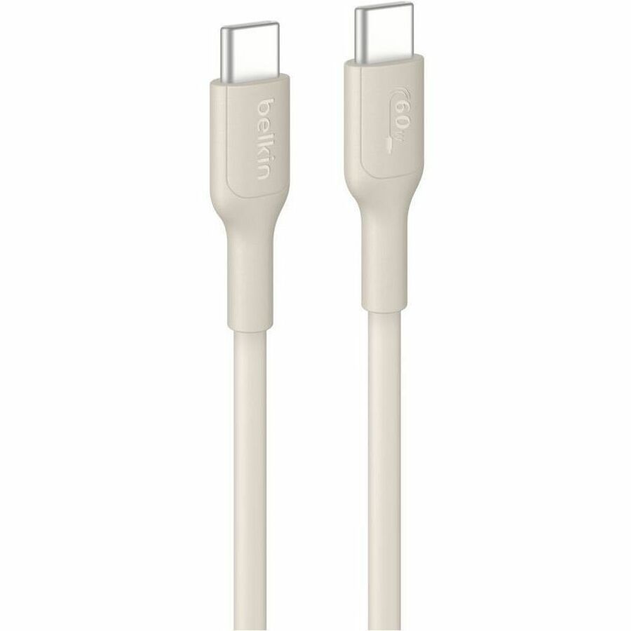 Belkin BoostCharge USB-C to USB-C Cable 60W, 6.6ft (2m) – Sand