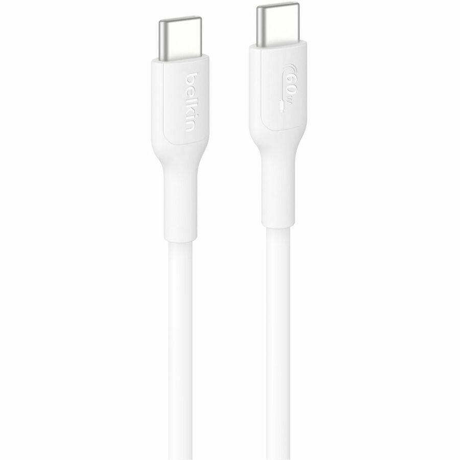 Belkin BoostCharge Pro USB-C to USB-C Cable 60W, 3.3 ft, White, CAB023FQ1MWH