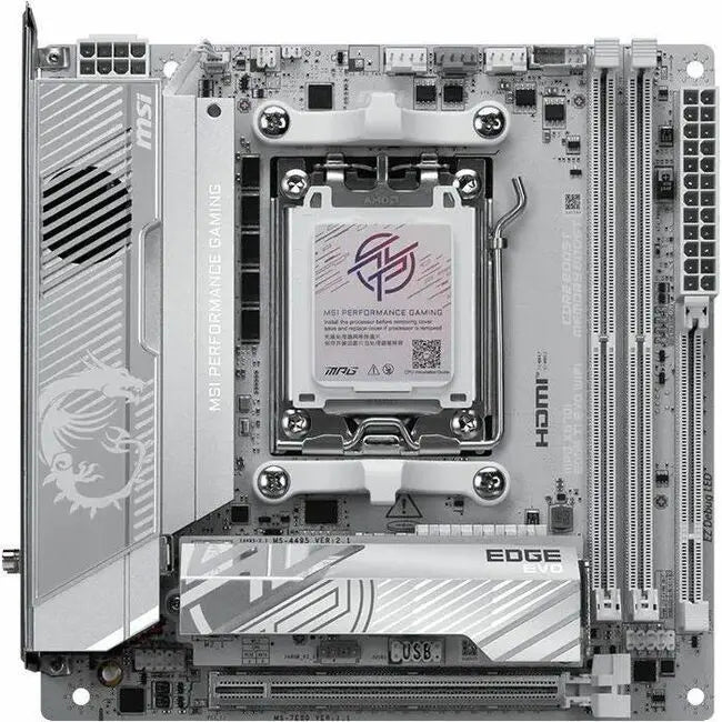 MSI MPG X870I EDGE TI EVO WIFI Mini-ITX Gaming Motherboard for AMD Ryzen 9000 Series with Wi-Fi 7 and PCIe 5.0