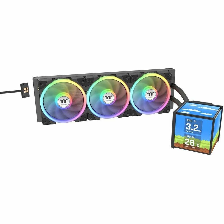 Thermaltake MINECUBE 360 Ultra ARGB Sync All-in-One Liquid Cooler with Multi-Screen Display Software