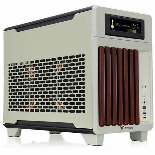 Thermaltake TR100 WS Matcha Green Mini Tower Chassis – Compact Mini-ITX Gaming and Media PC Case