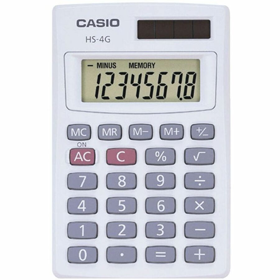 Casio HS-4G Simple Calculator with Independent Memory and Large Display