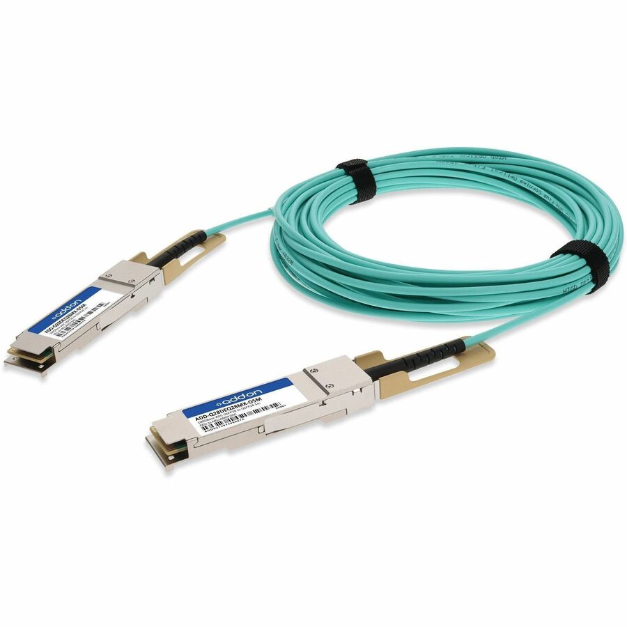 AddOn Dell AOC-QSFP28-100G-5M and Mellanox MFA1A00-C005 Compatible 100GBase-AOC QSFP28 Active Optical Cable, 5 Meters